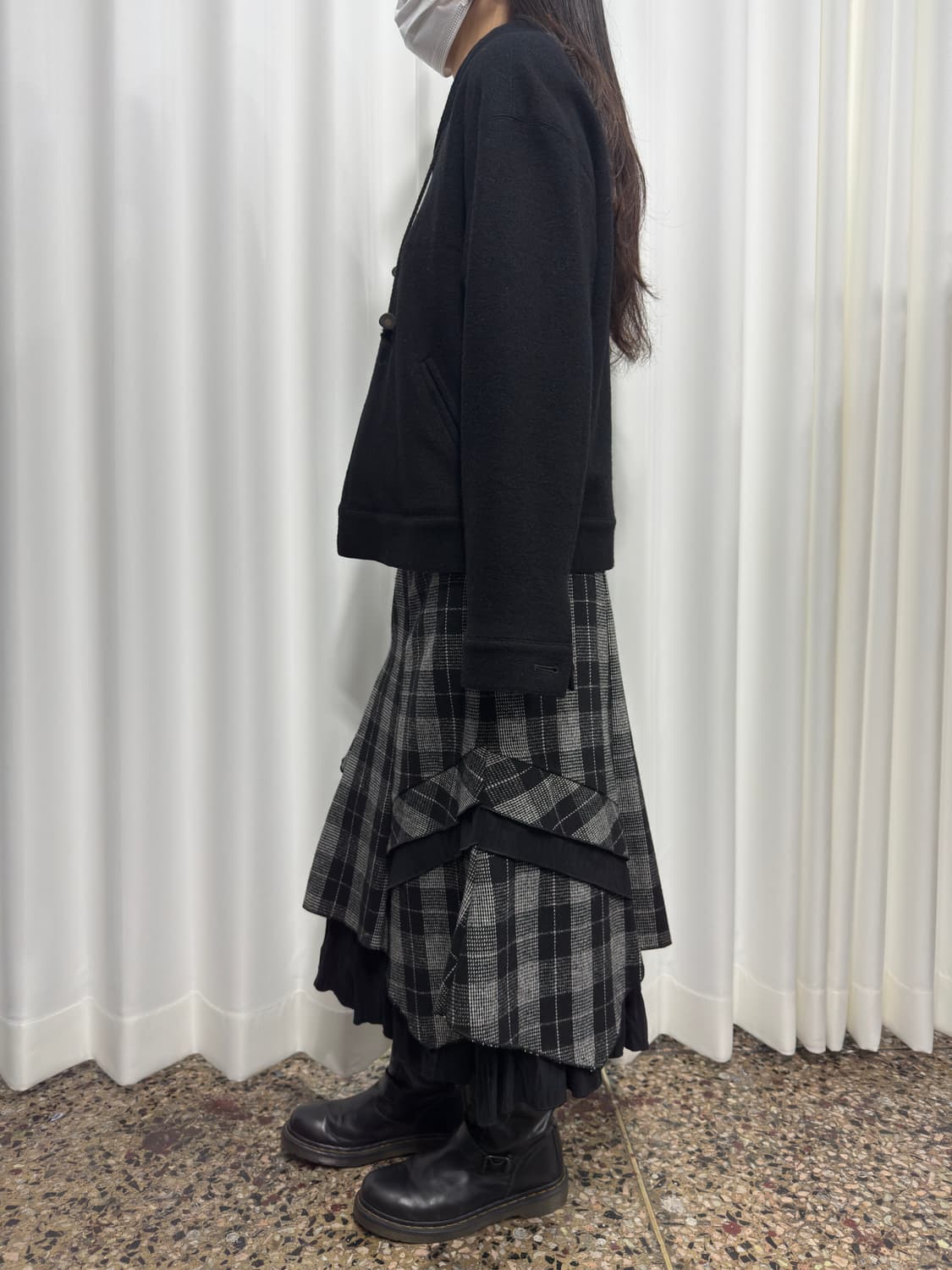 check design skirt 상품이미지4