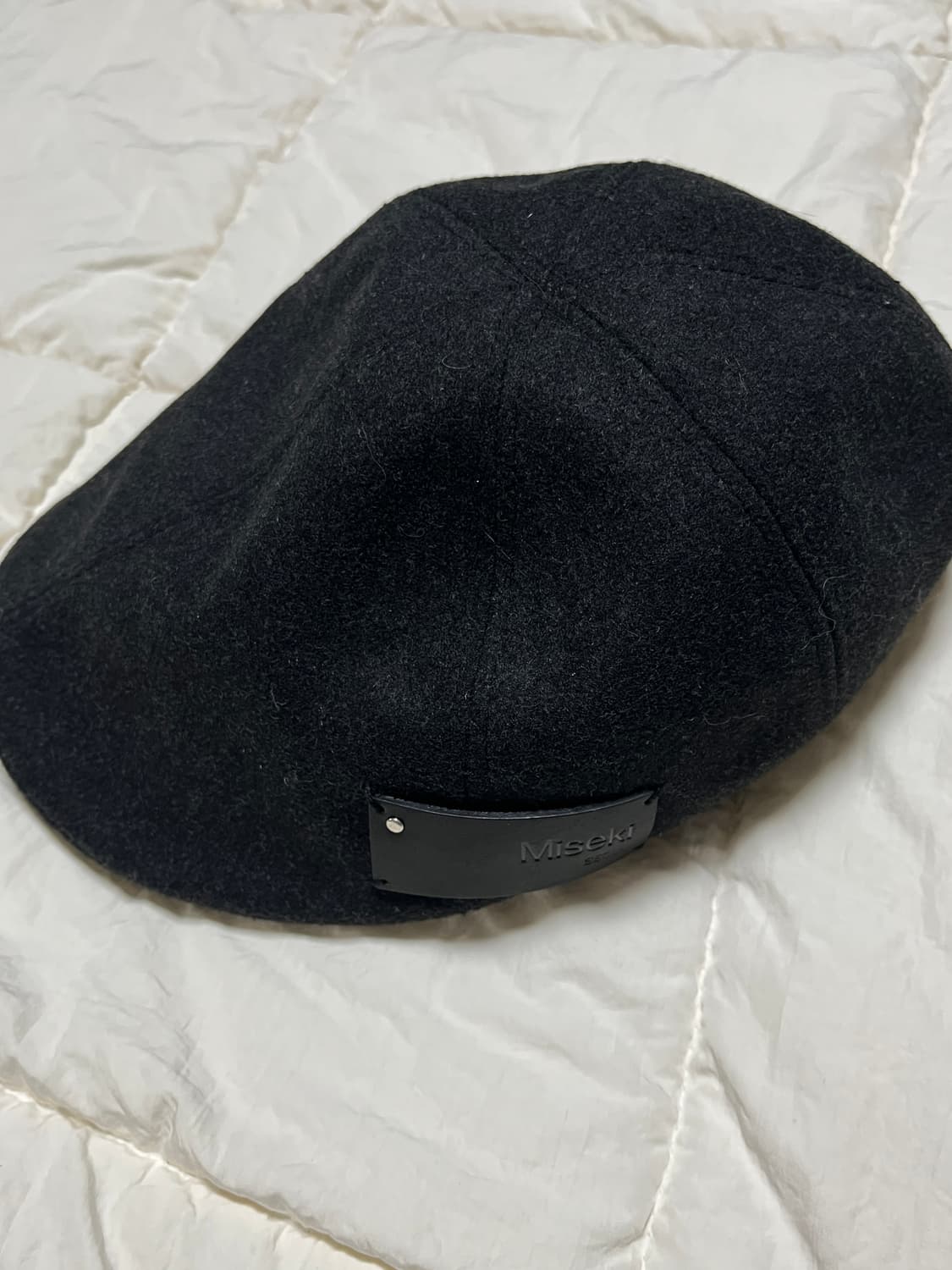 미세키서울 패치 울 헌팅캡-차콜 상품이미지2