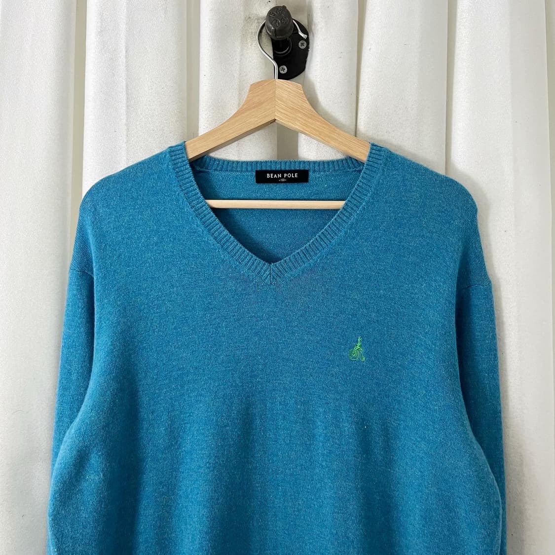 빈폴 블루 브이넥 니트 상품이미지2