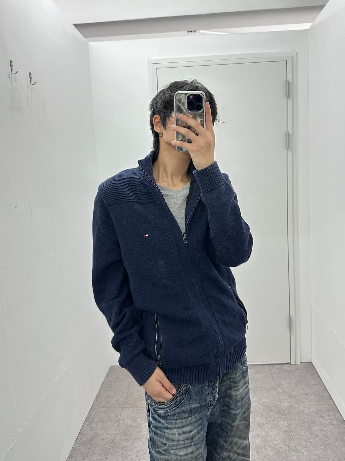 TOMMY HILFIGER 2 way 니트 집업 상품이미지4