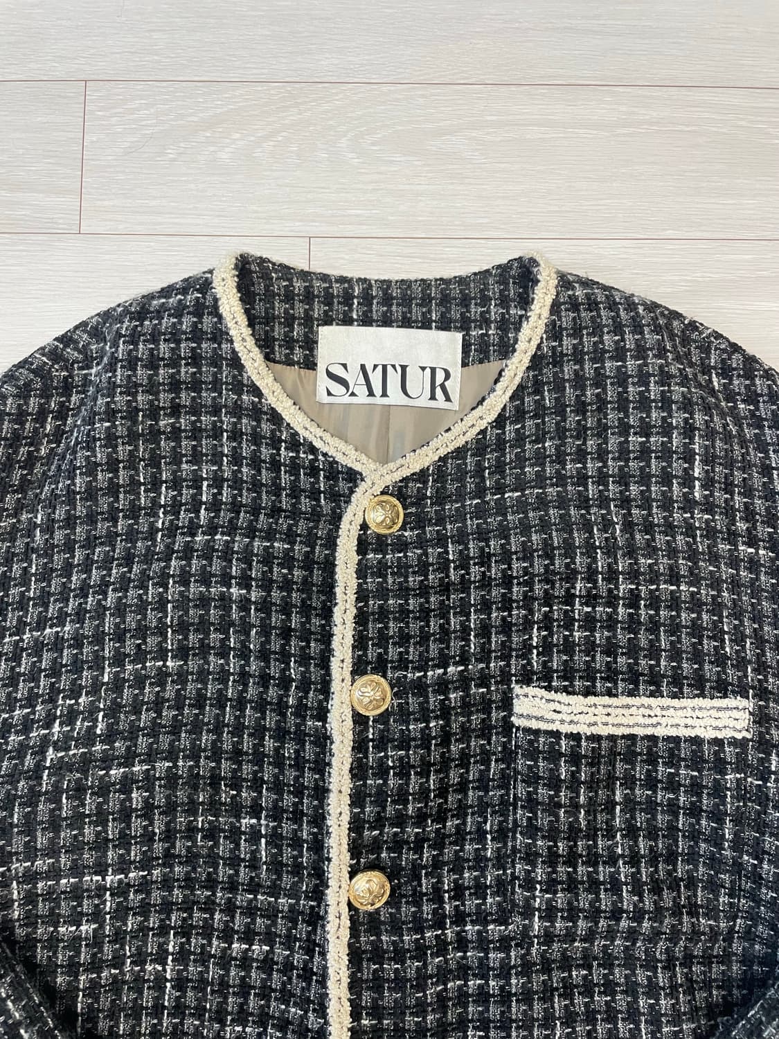 세터 몰턴 투톤 트위드 자켓 (클래식 블랙) 상품이미지2