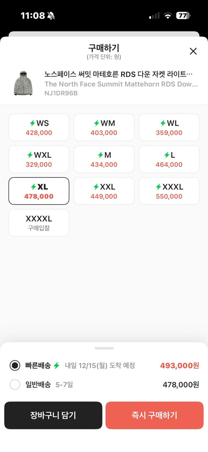 25FW 노스페이스 써밋 마테호른 라이트 그레이 상품이미지5