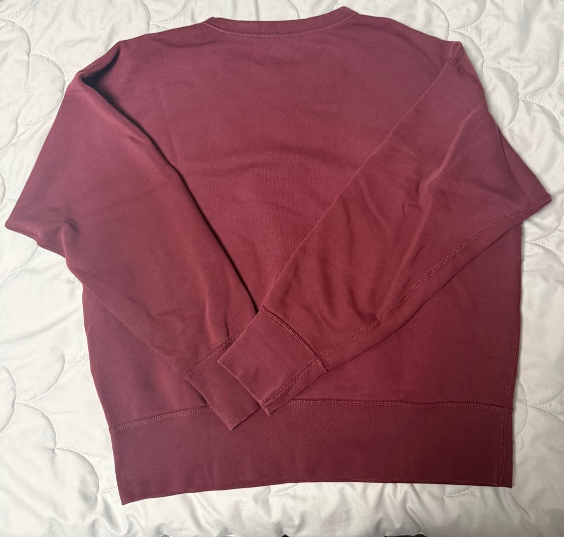 (1회 착용 L ) 폴로 랄프 로렌 빈티지핏 와인 버건디 맨투맨 상품이미지3