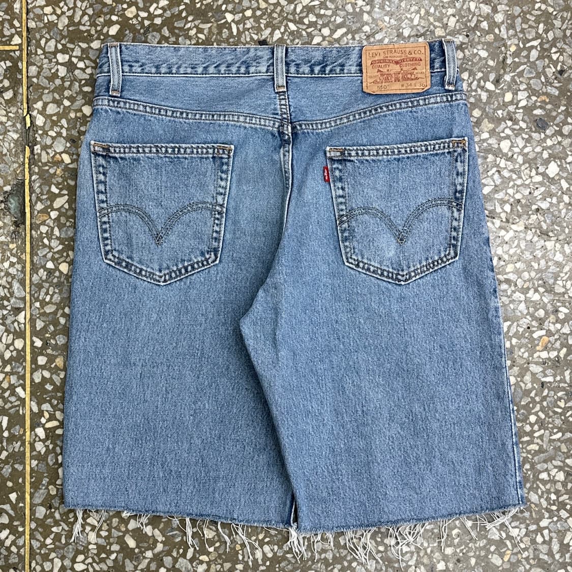 00s 리바이스 550 컷오프 데님 쇼츠 34 상품이미지2