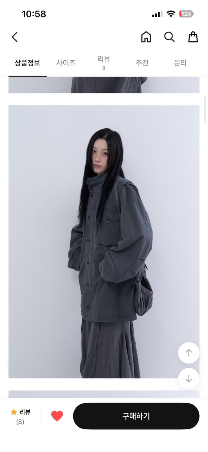 로웨어 필드자켓 차콜  상품이미지2