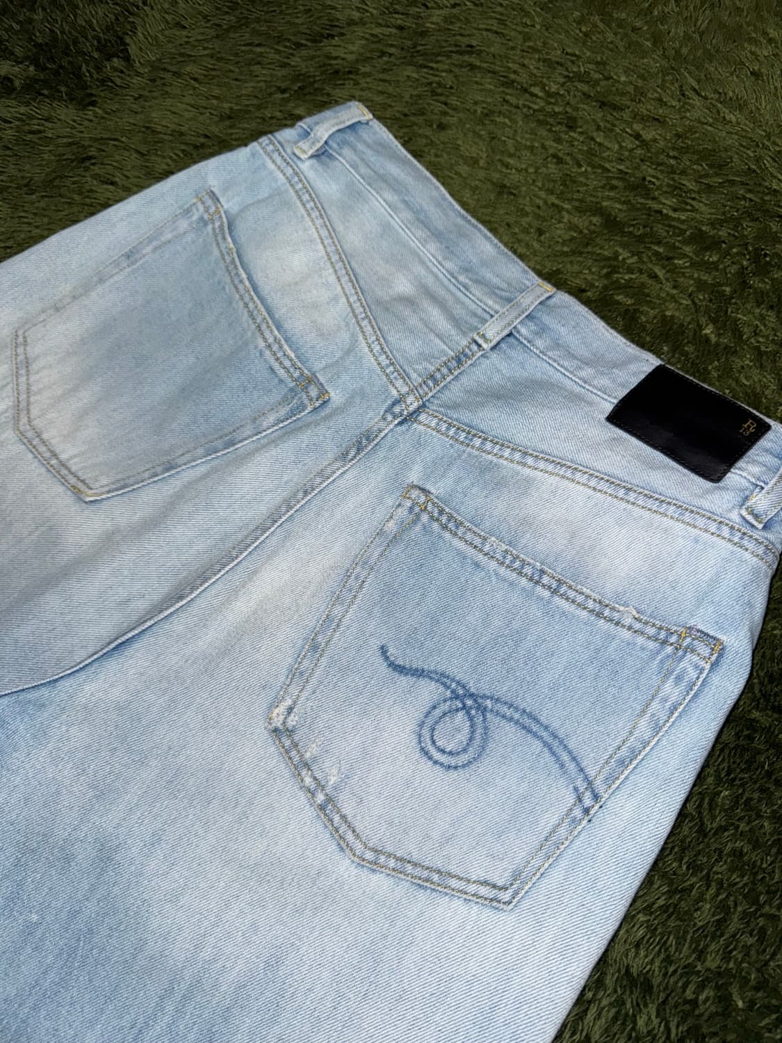 R13 알써틴 크롭 와이드 레그 데님 팬츠 MADE IN ITALY 상품이미지9