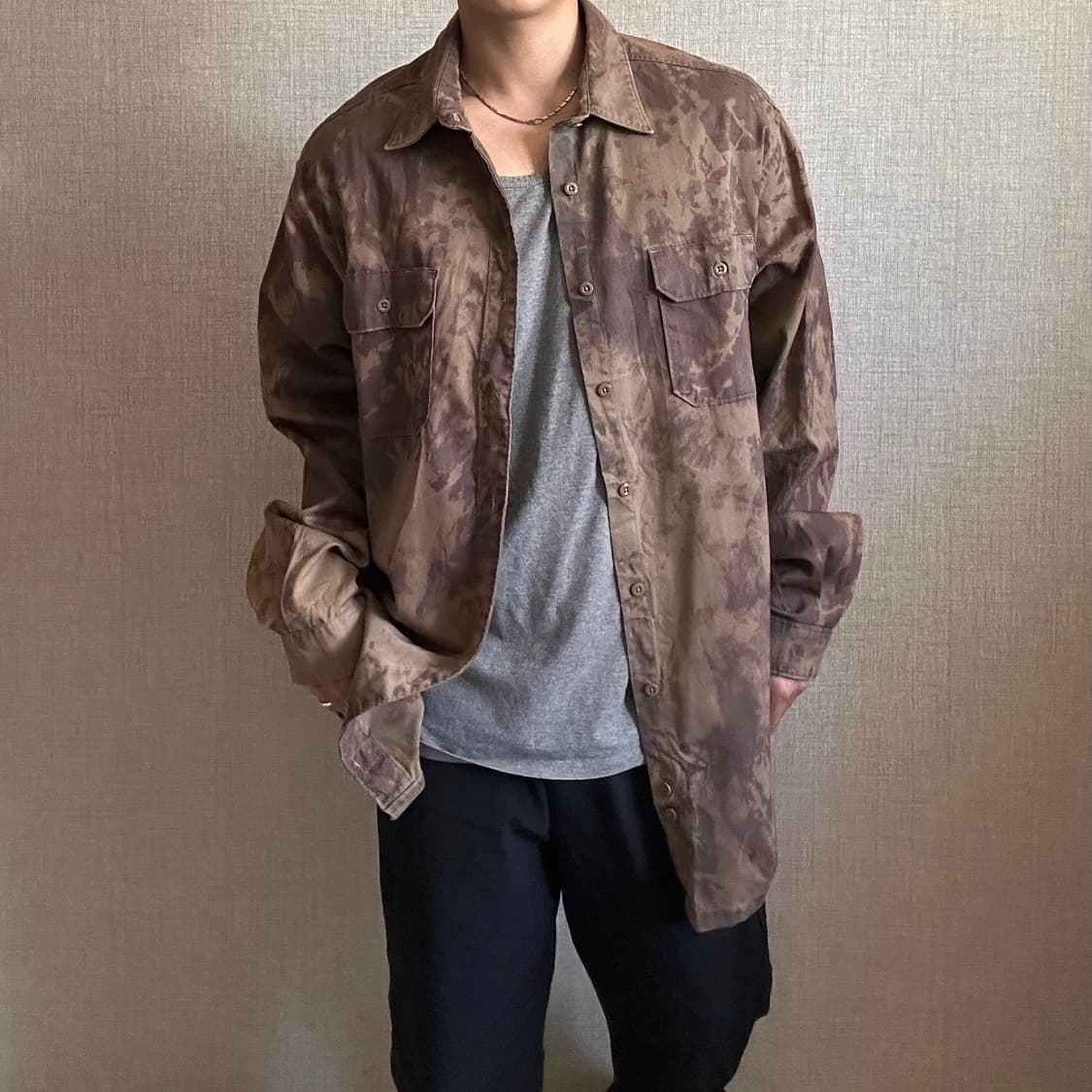 칼하트 타이다이 패턴 워크 셔츠 / 2XL 상품이미지1