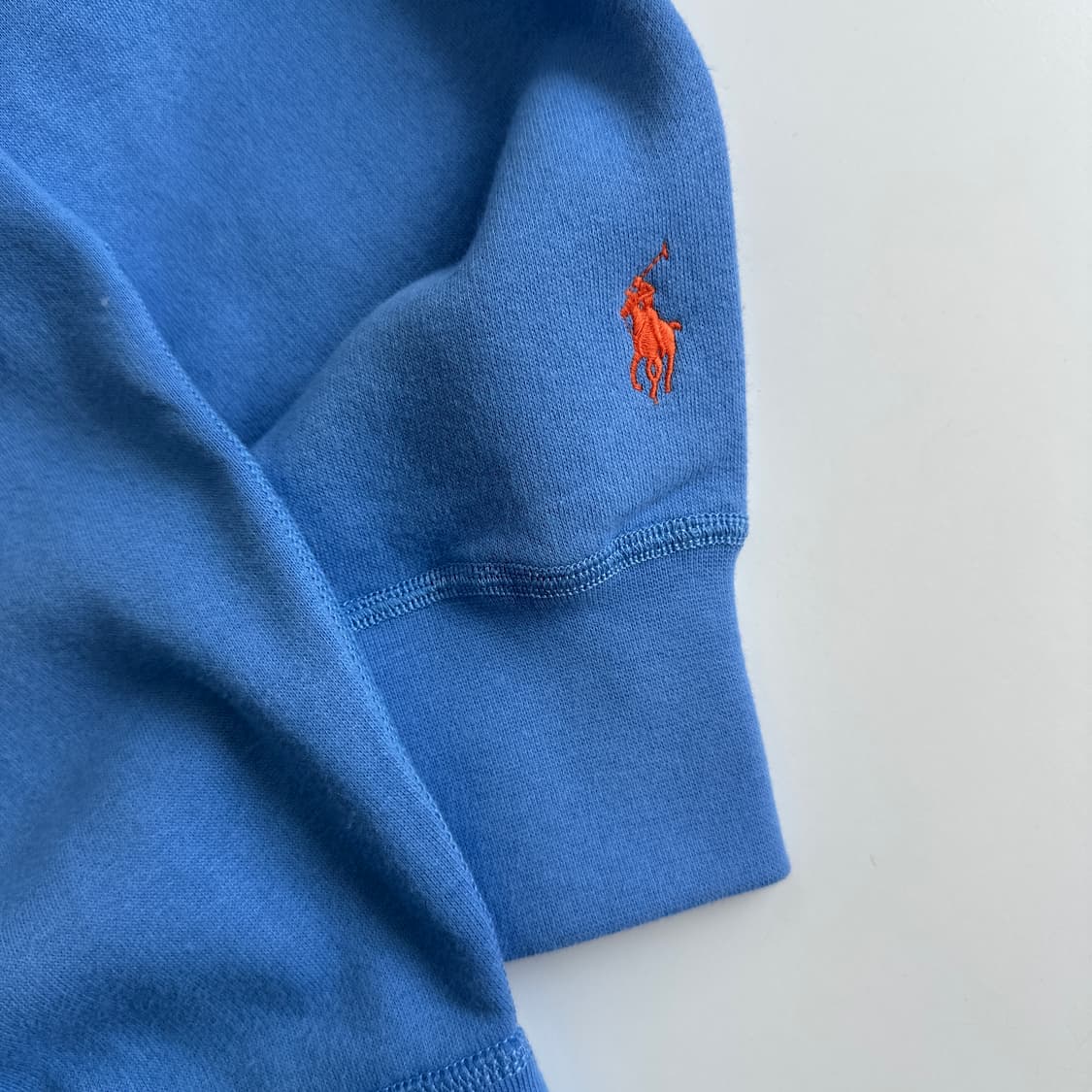 Polo 폴로 랄프로렌 현행QR 라벤더 블루 스펠자수 크루넥 맨투맨 상품이미지5