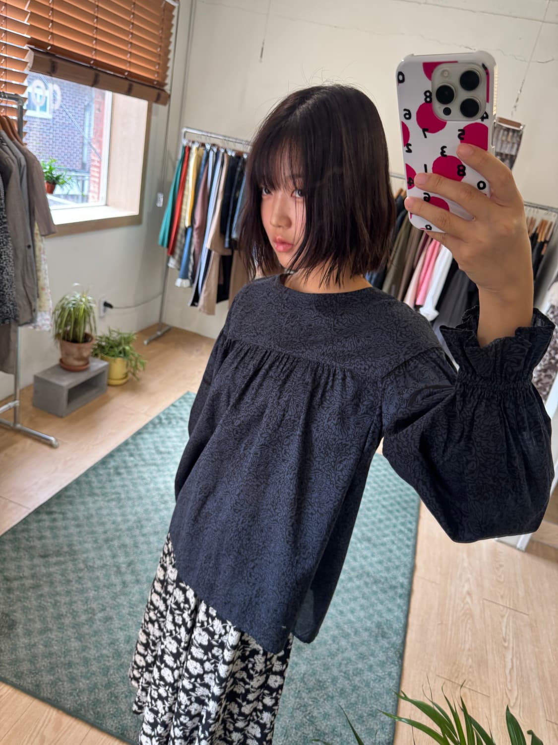 Anna sui X uniqlo pattern blouse 상품이미지6