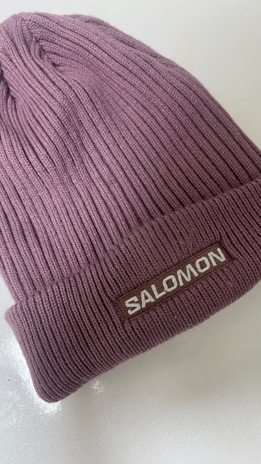 살로몬 비니 모자 퍼플 컬러 상품이미지2
