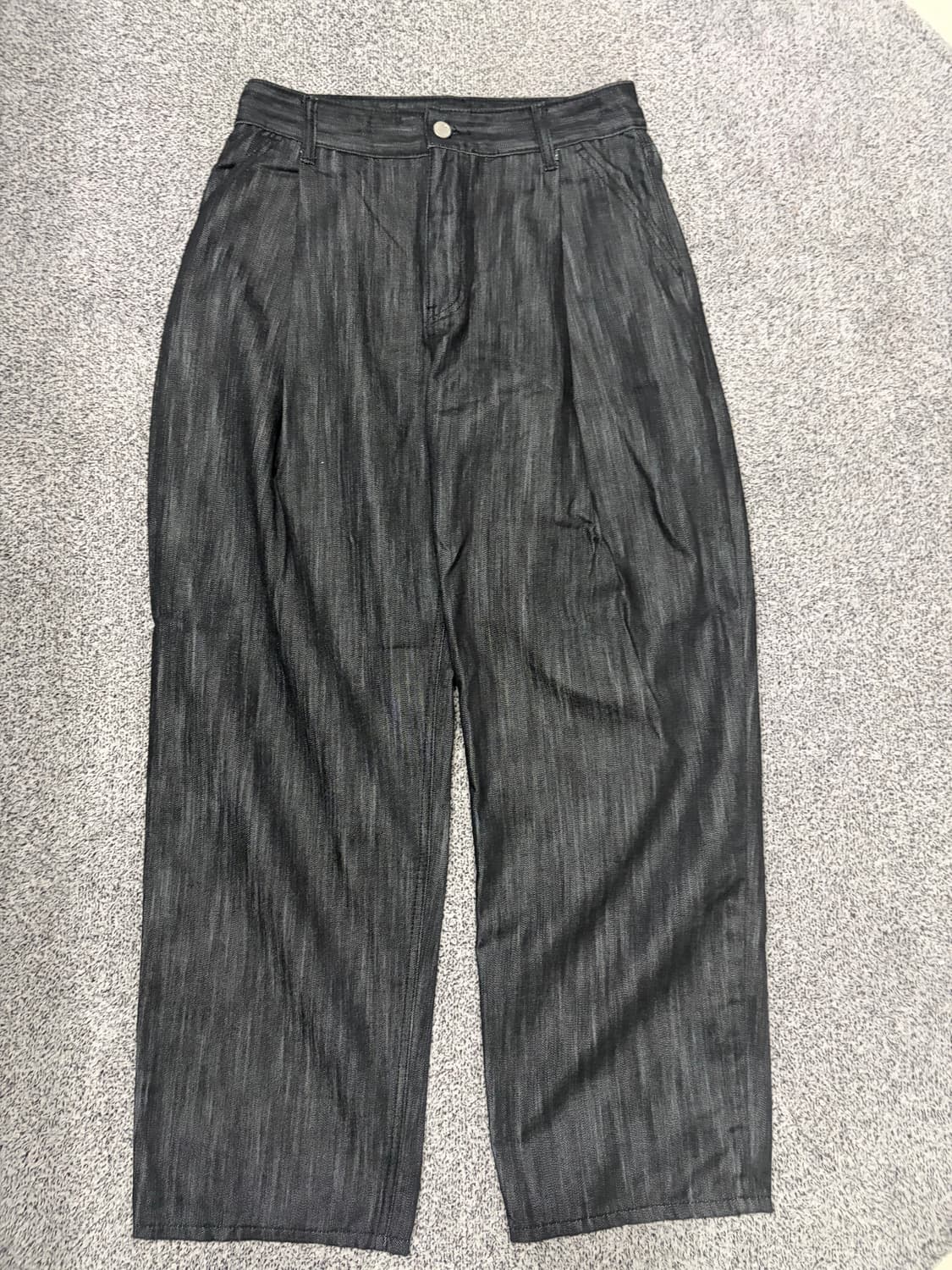 오더아카이브 원 핀턱 와이드 데님 상품이미지2