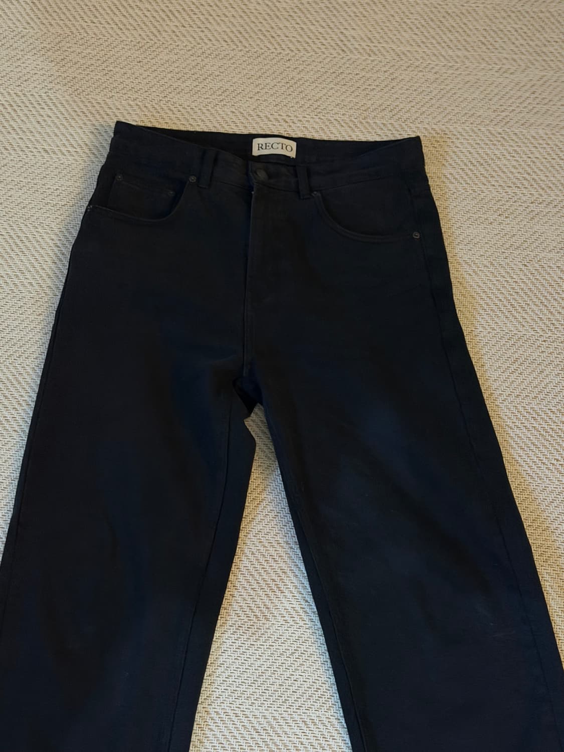 25FW 렉토 루즈핏 데님 블랙 M 사이즈  상품이미지2