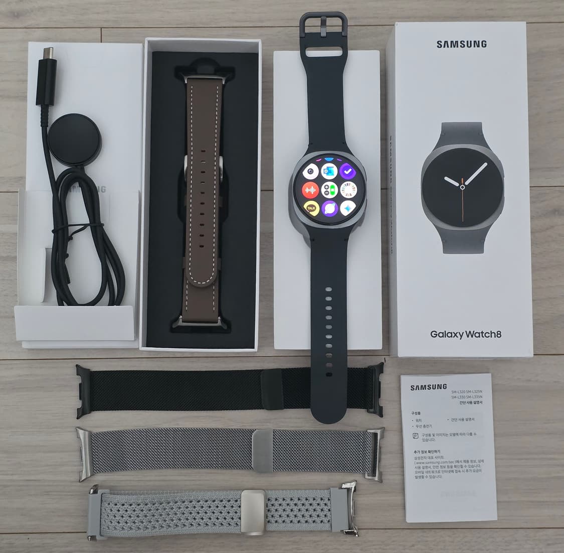 갤럭시워치8 SM-L325N 40mm 블루투스 (풀박스) 그라파이트  상품이미지1