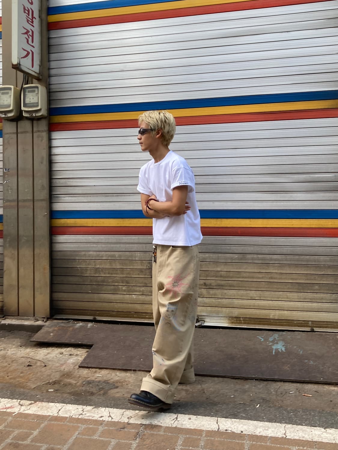 헤비 코튼 반팔 빈티지 반팔 흰색 기본 반팔 블랙 반팔 크롭반팔 상품이미지4
