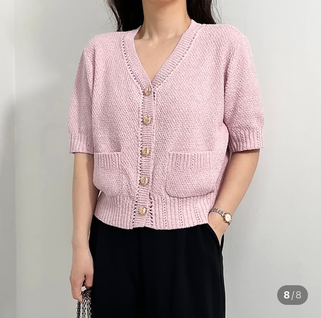 엘하임 반팔가디건 상품이미지1