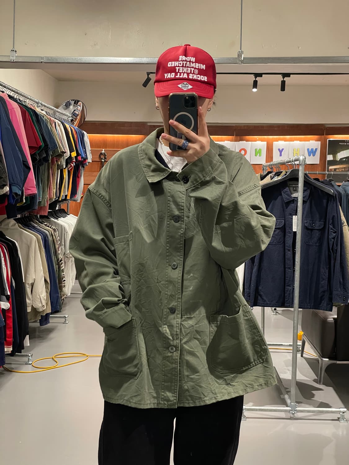 80s~90s 빅사이즈 프렌치 워크 자켓 상품이미지1