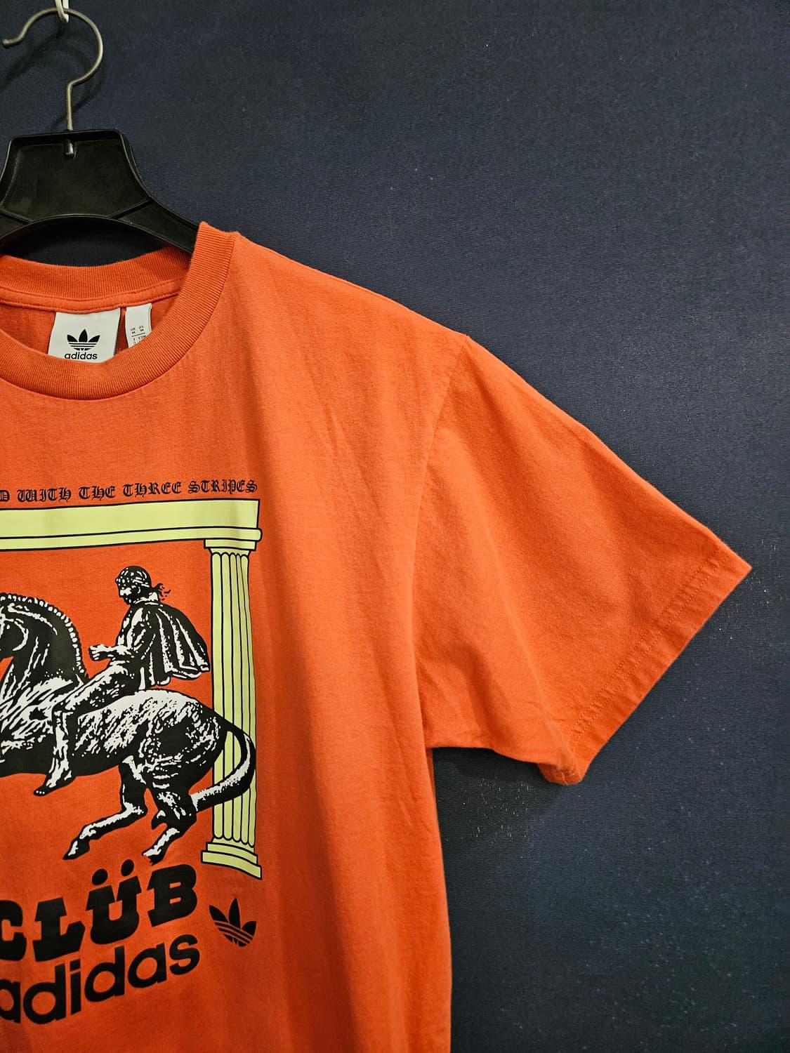 아디다스 프린팅 오렌지 남성 95 반팔티  상품이미지4