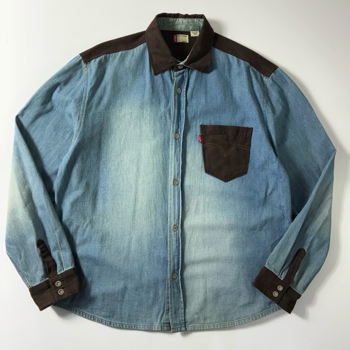 Levi's  리바이스 워시드 데님 웨스턴 셔츠  상품이미지1