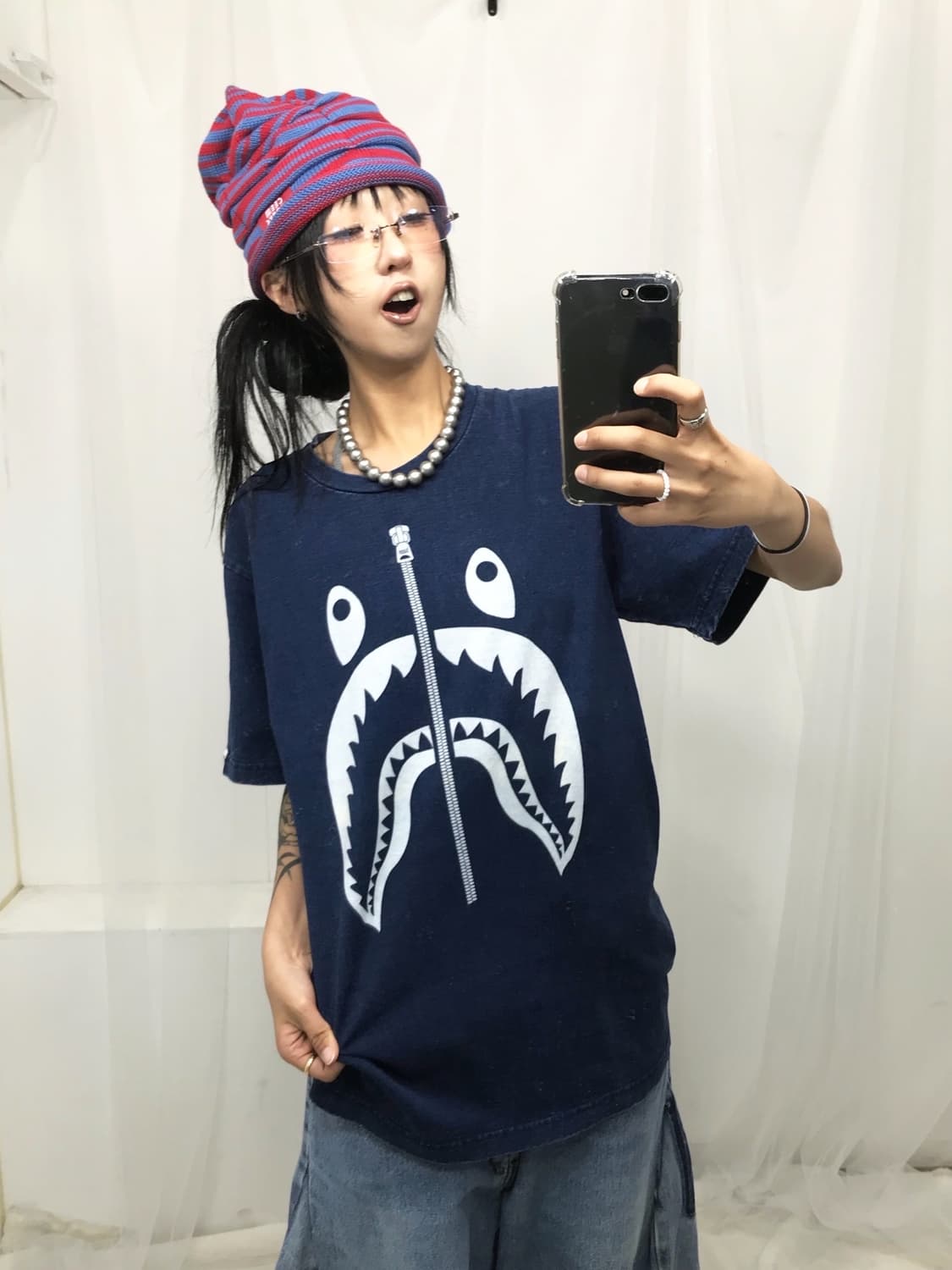 < Bape Shark Printing T-shirt > 상품이미지5