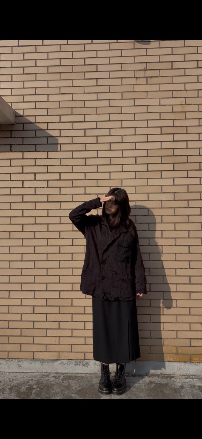 요지 야마모토 크링클 자켓 상품이미지1