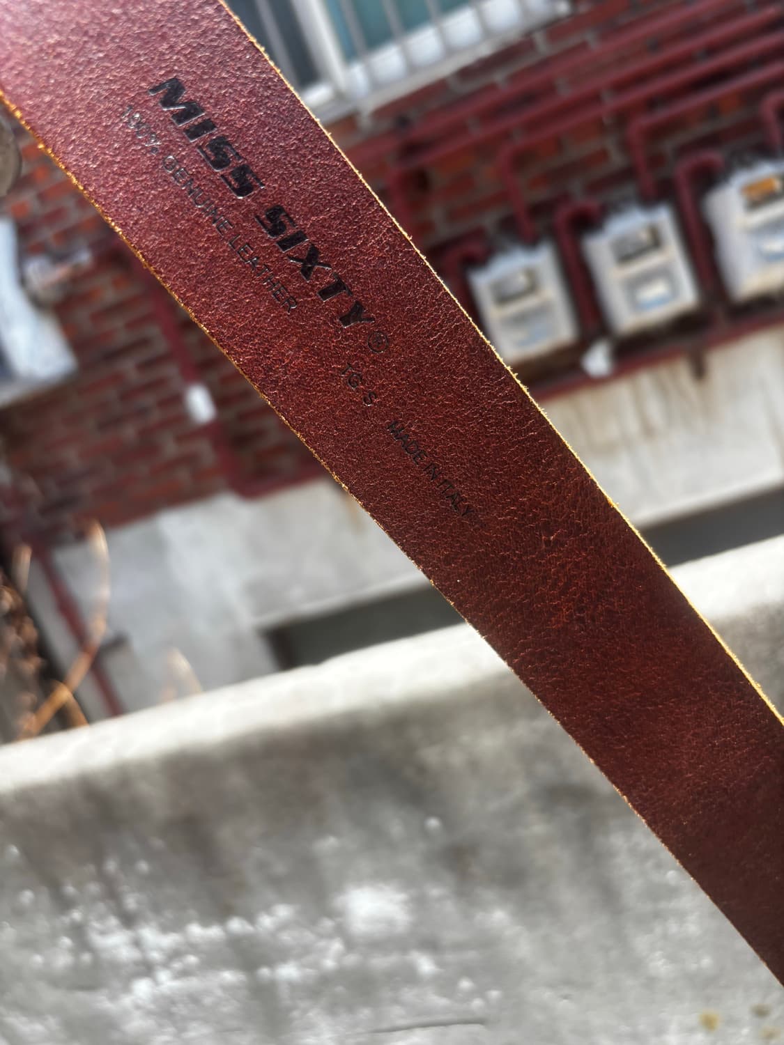 미스 식스티(Miss Sixty) 빈티지 레더 벨트 상품이미지5