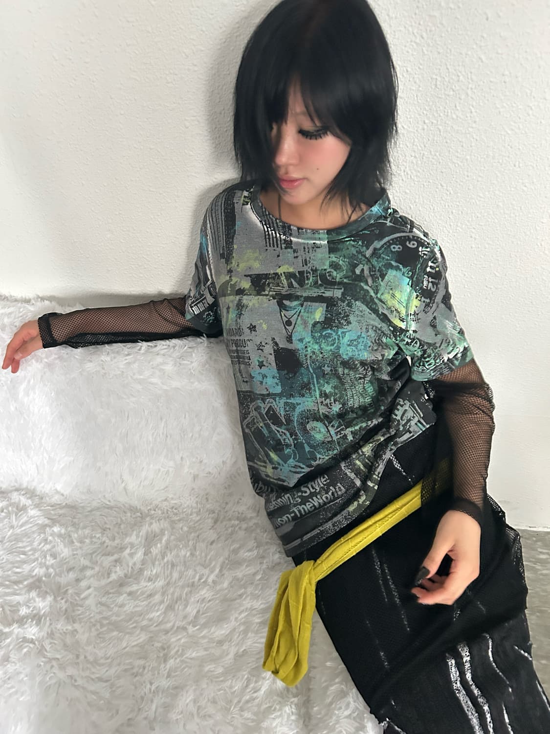 yellow light color scarf 상품이미지6