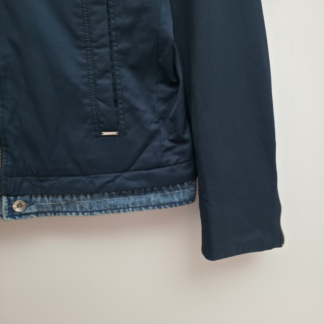 [M] 디젤 네이비 데님 블루종 자켓 상품이미지4