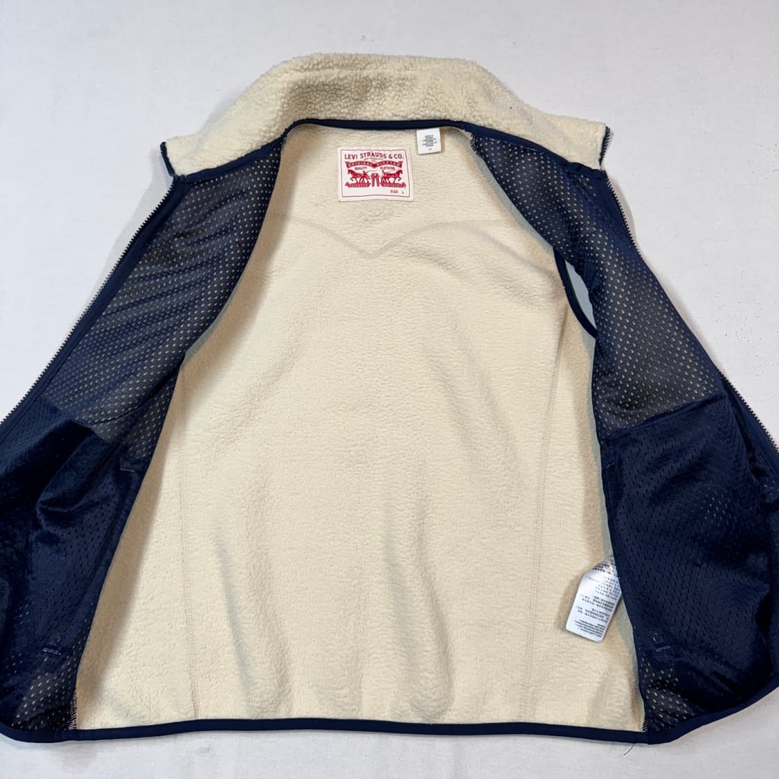 L) 리바이스 레트로 양털 베스트 아이보리 상품이미지5