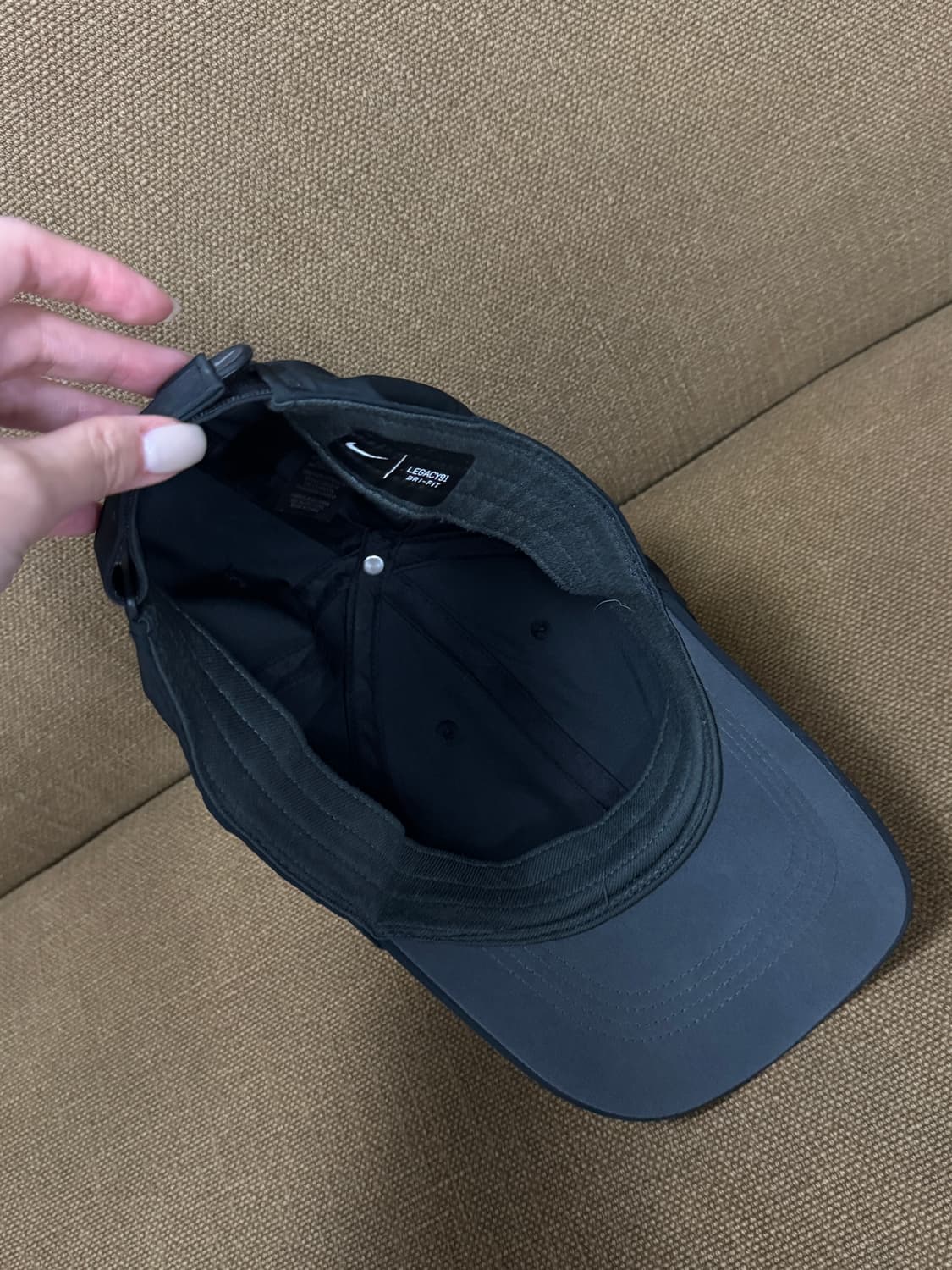 <실착 1회> 나이키(Nike) 레거시91 스우시 골프 볼캡 블랙 상품이미지4