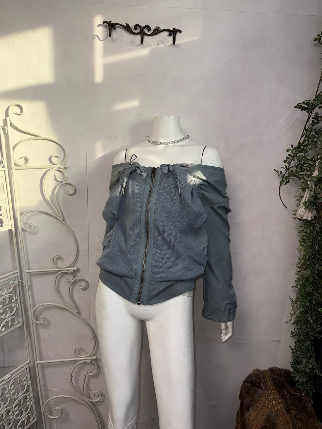 Adidas X Stella McCartney 오프숄더 바람막이 상품이미지7