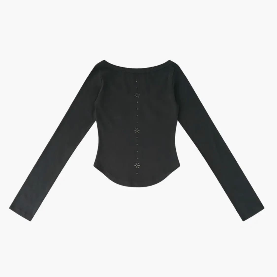 카시코 Monk long sleeve top charcoal 상품이미지2