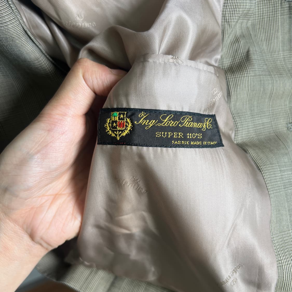 발렌티노 우오모 빈티지 체크 싱글 블레이저  상품이미지9