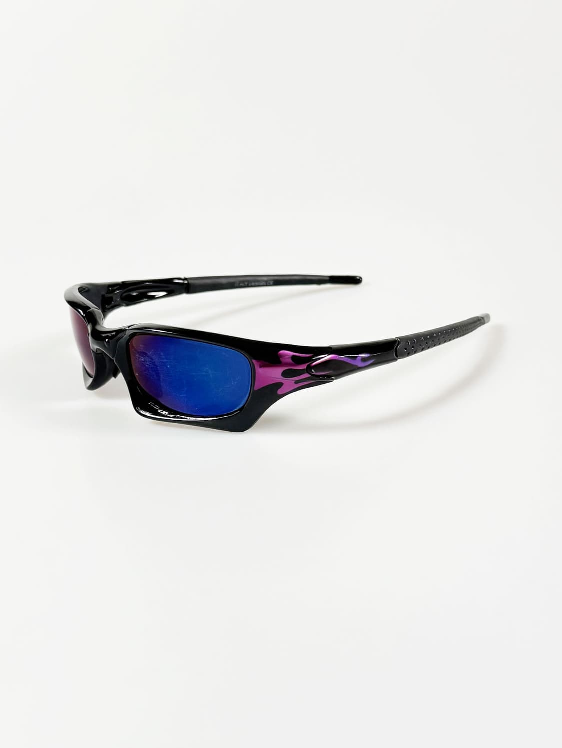 퍼플 플레임 랩어라운드 스포티 빈티지 선글라스 상품이미지1