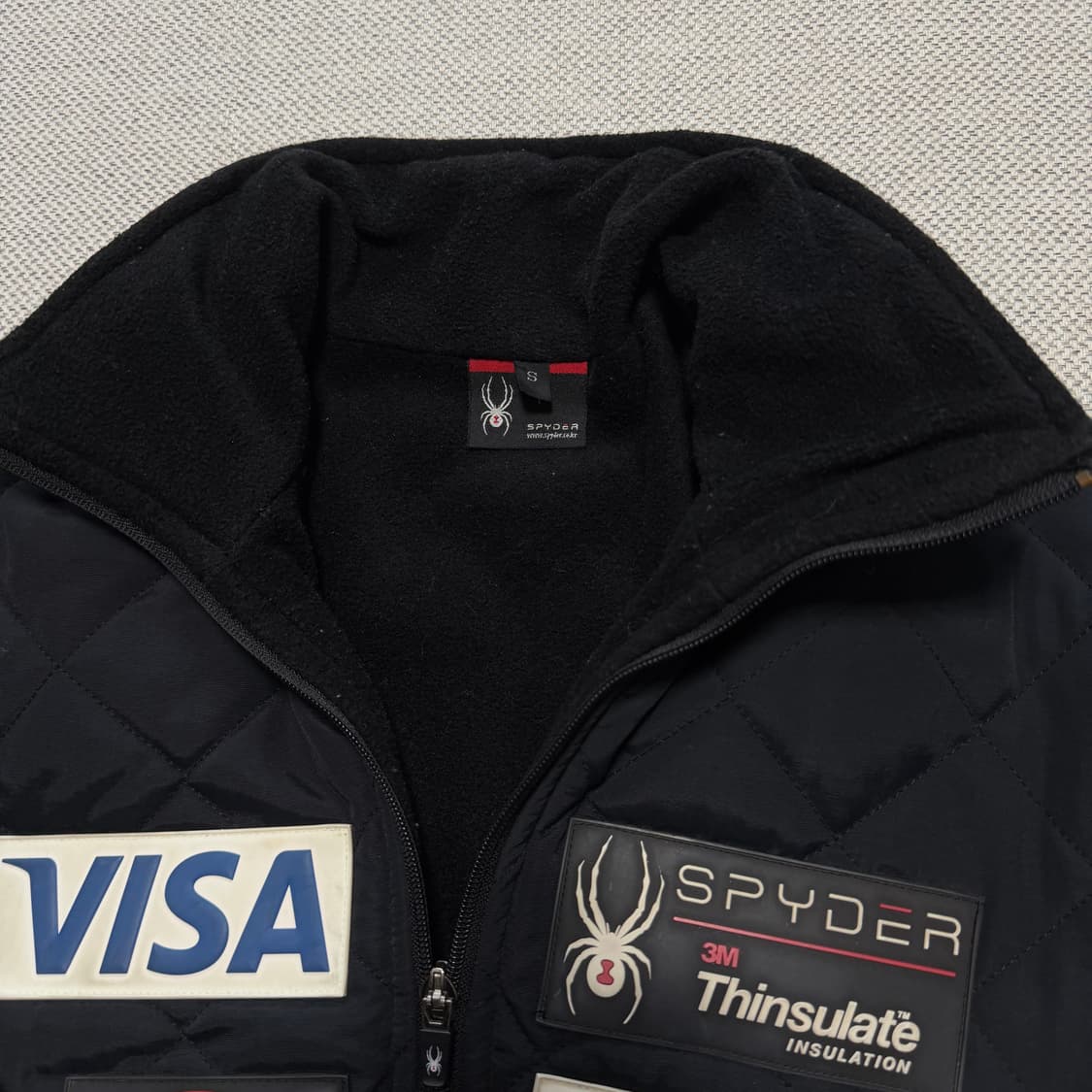 스파이더 US 스키 팀 기모 퀄팅 자켓 상품이미지3