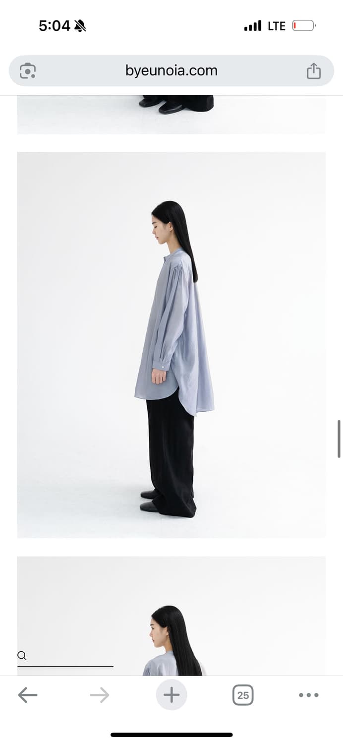 유노이아 텐셀 롱 블라우스 상품이미지7