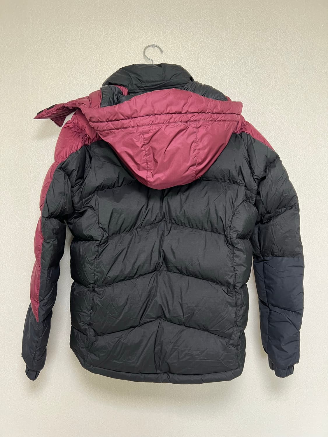 [판매완료]몽벨/패딩 자켓 버건디/M(95) 상품이미지8