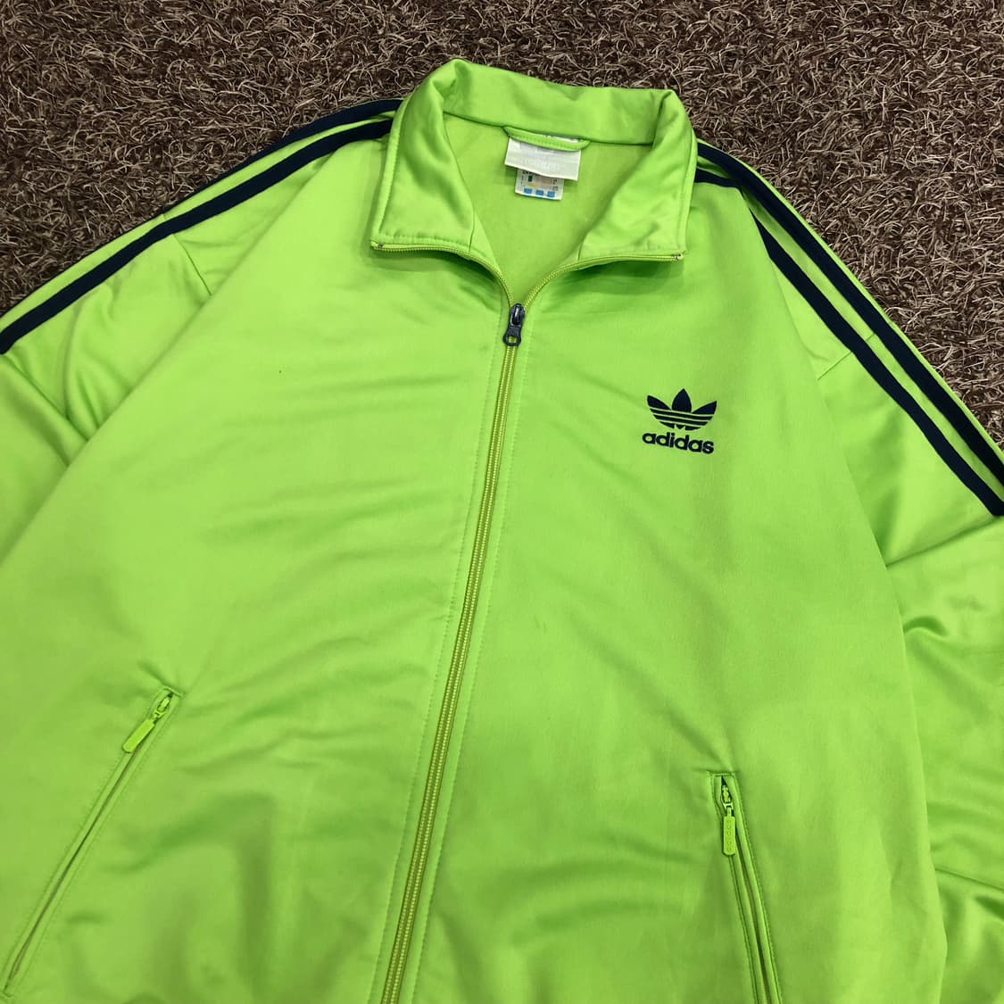 아디다스 80s 네온 파이어버드 형광 져지 트랙탑 희귀져지 상품이미지2