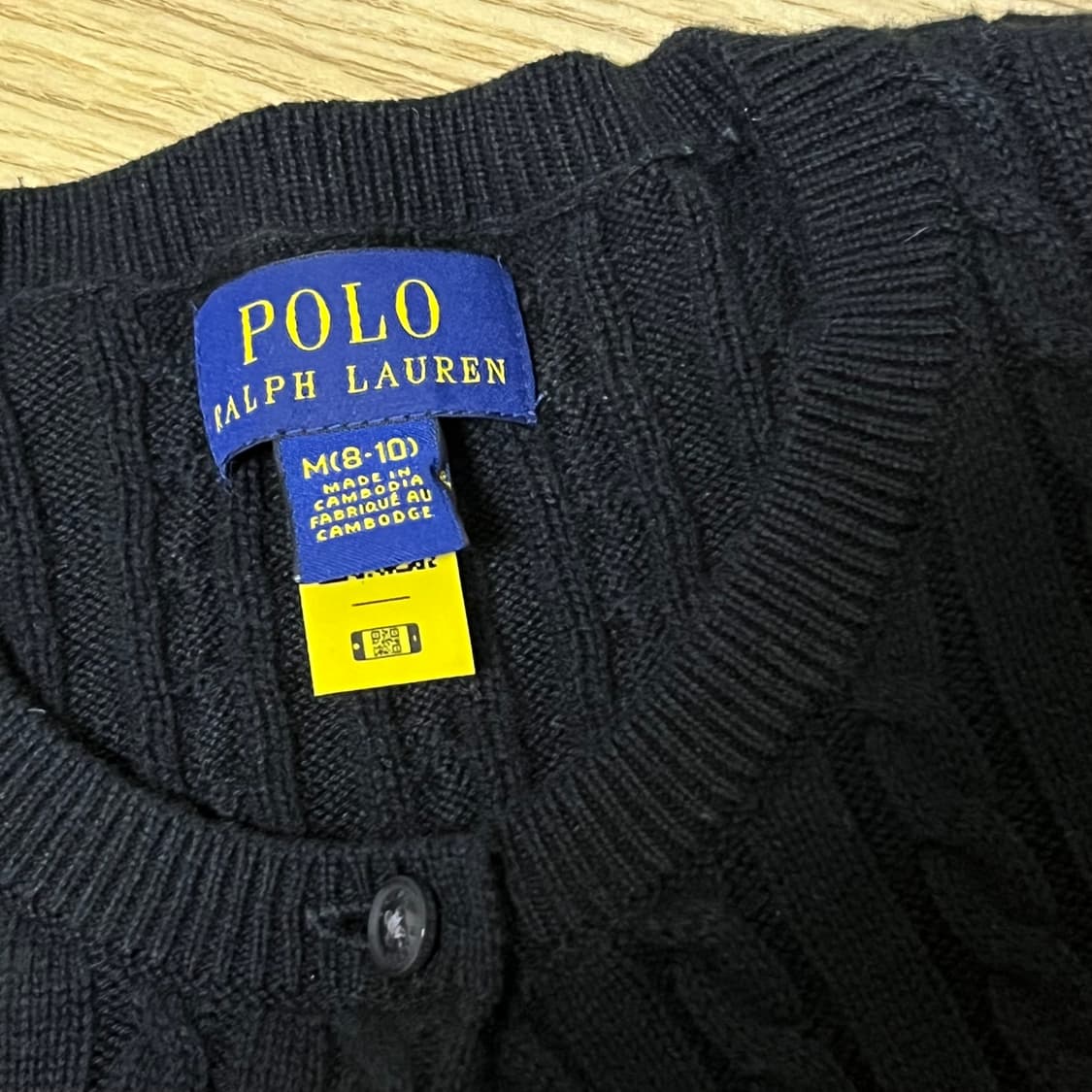 폴로 가디건 블랙 상품이미지2