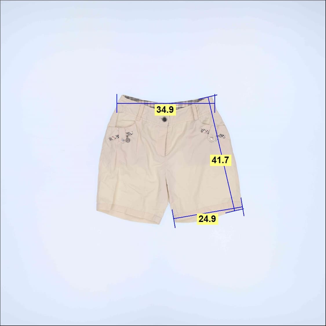 실측확인 빈티지 체크 반바지 0512M 상품이미지5