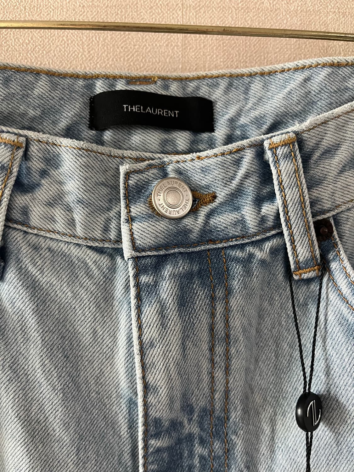 더로랑 세미와이드트위스트진(라이트블루M) 상품이미지7