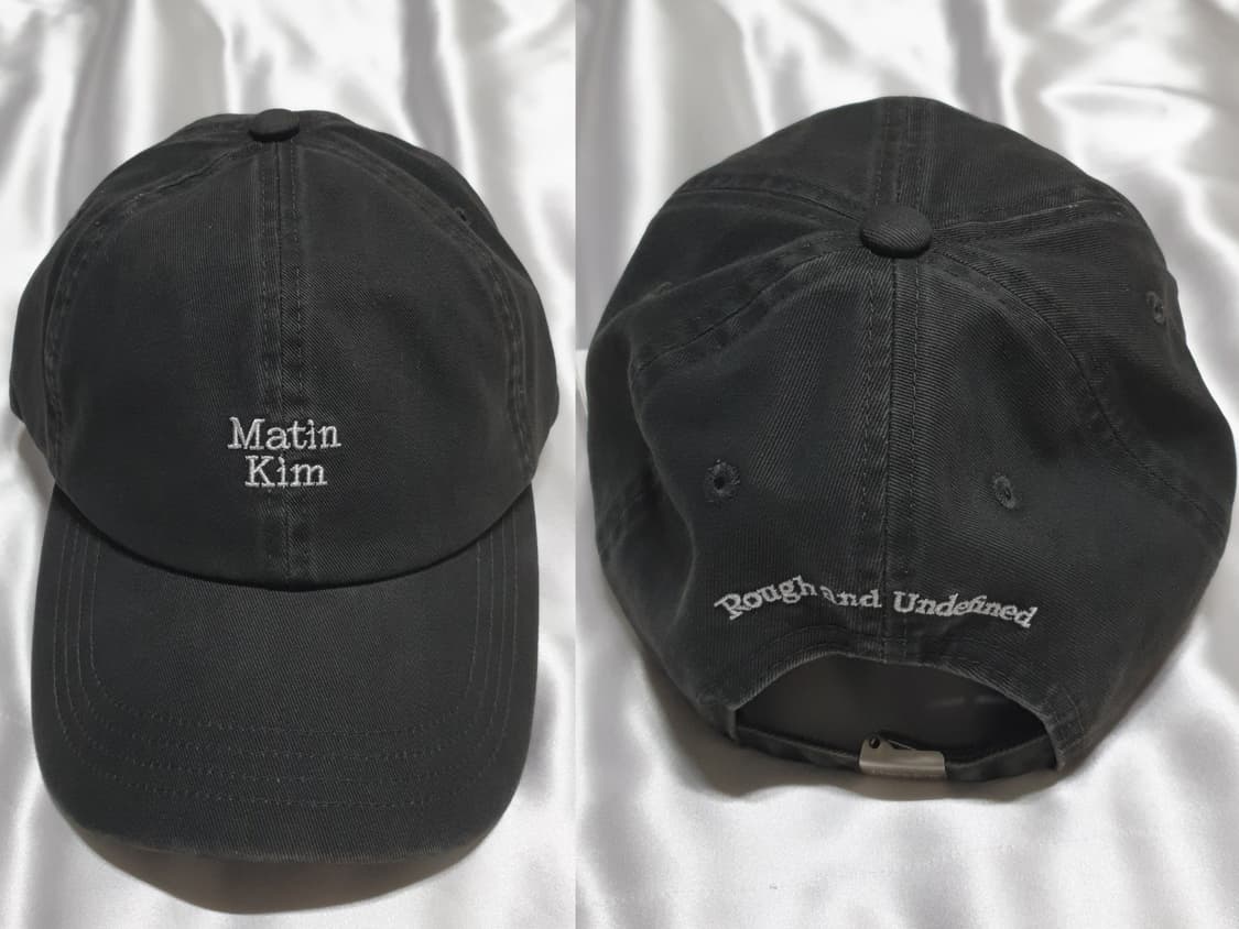 그레이  마뗑킴 미니 로고 볼캡 모자 상품이미지3