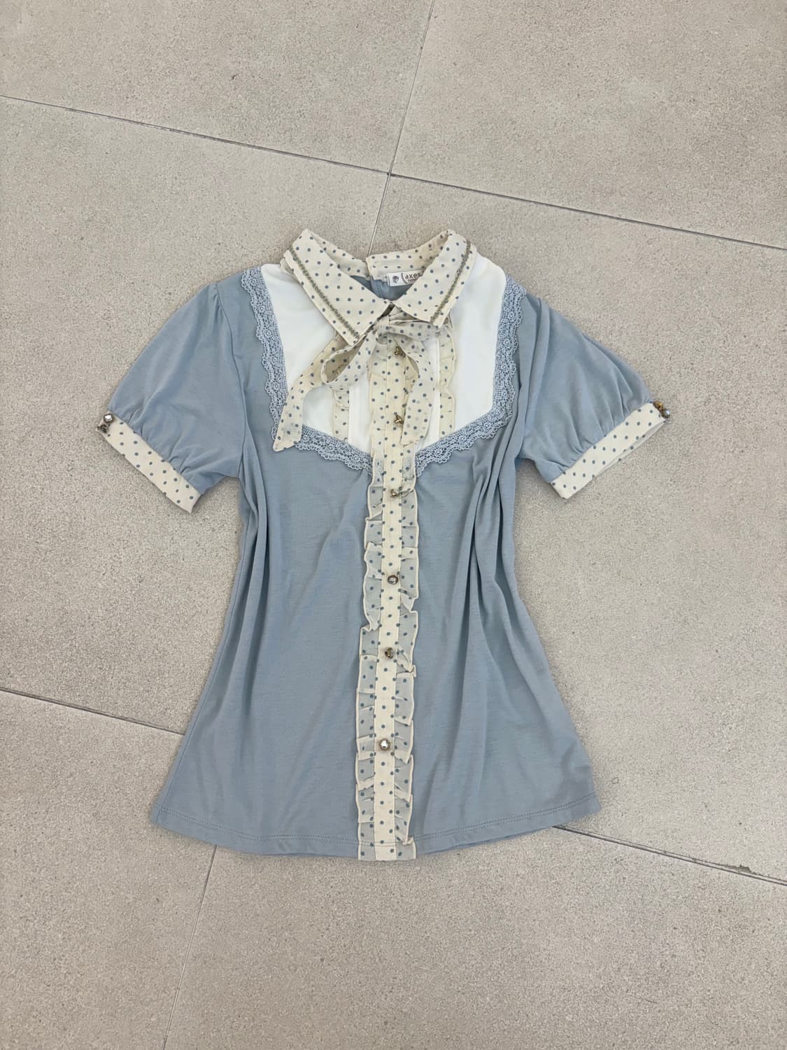 하늘 베이비 셔츠 반팔 상품이미지1