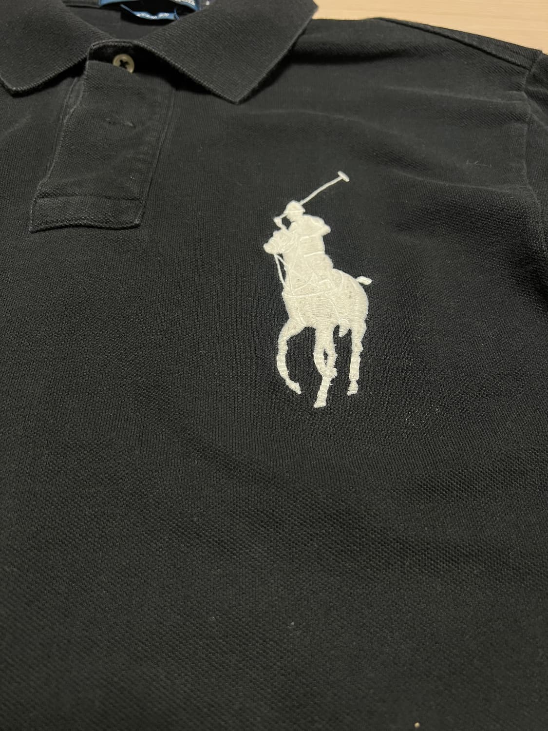 Polo Ralph Lauren 블랙 빅포니 럭비 폴로 셔츠 / L 상품이미지5