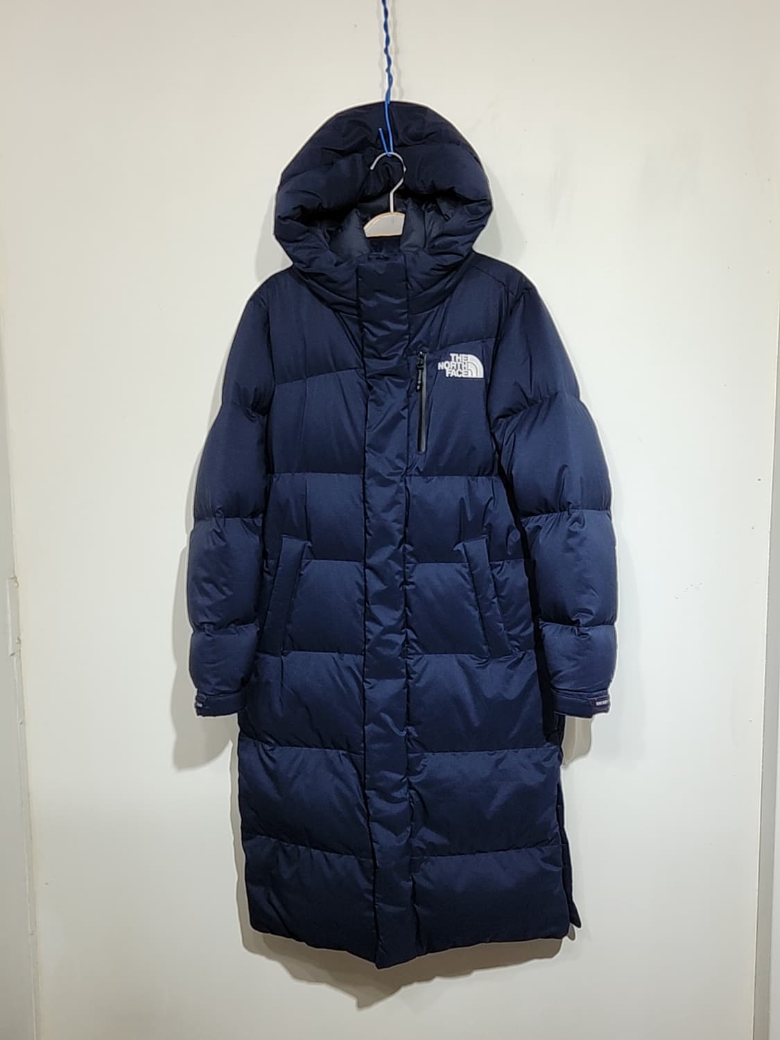 (S) 노스페이스 거위털 롱패딩 점퍼 네이비 구스다운 패딩코트  상품이미지1