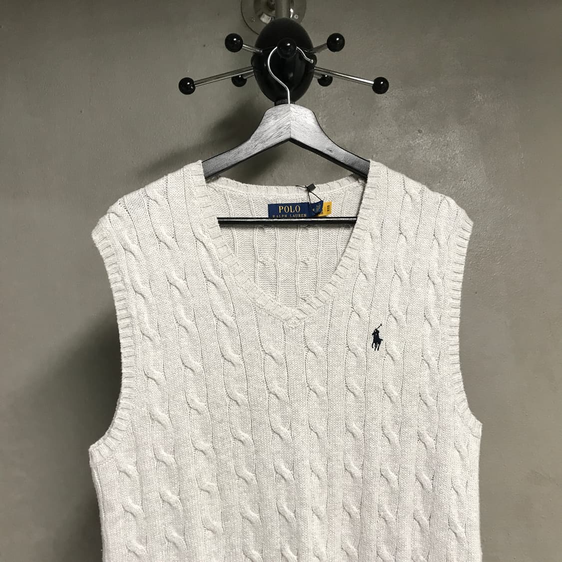 폴로 랄프로렌 QR 케이블 니트 베스트 M 상품이미지2