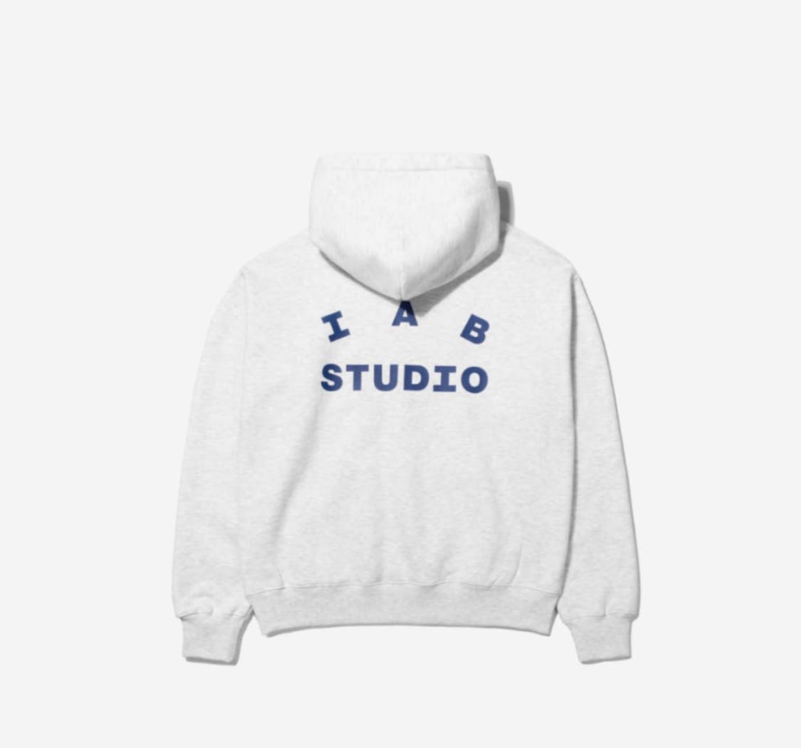 IAB STUDIO 아이앱 스튜디오 후드티 라이트 그레이 XL 상품이미지1