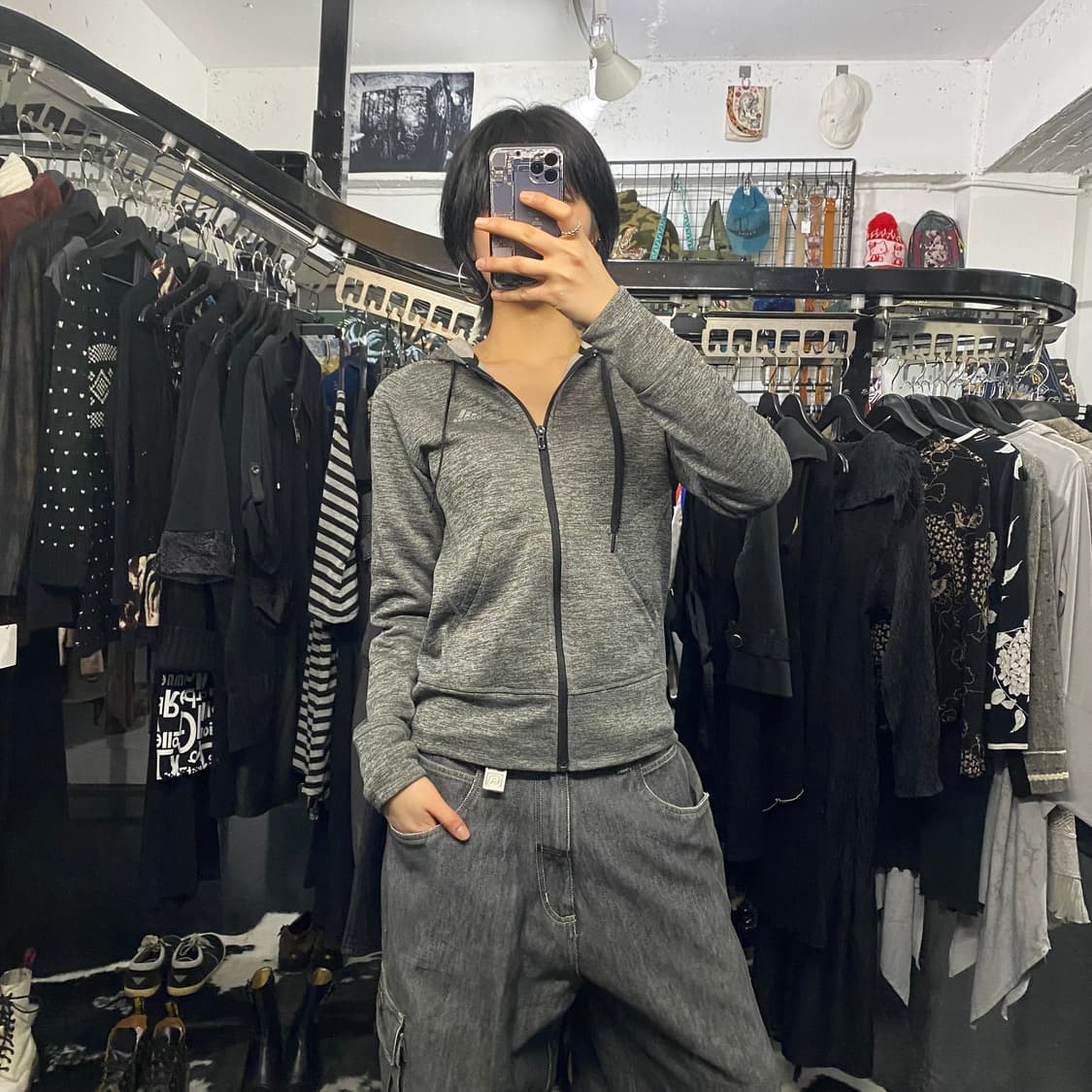 Adidas 스페이스 다이 후드집업 상품이미지1