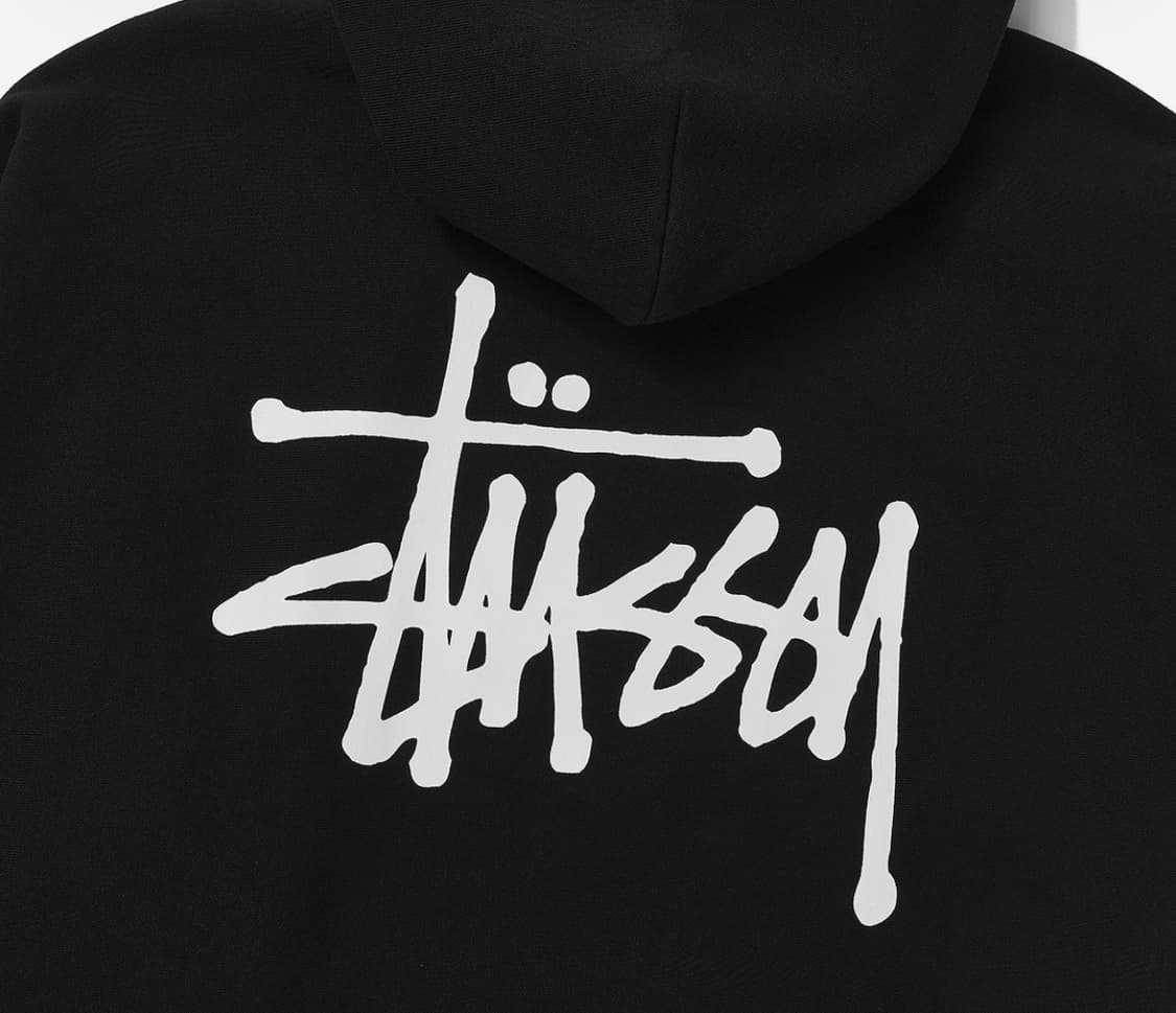 스투시 후드티 검은색 M 상품이미지3