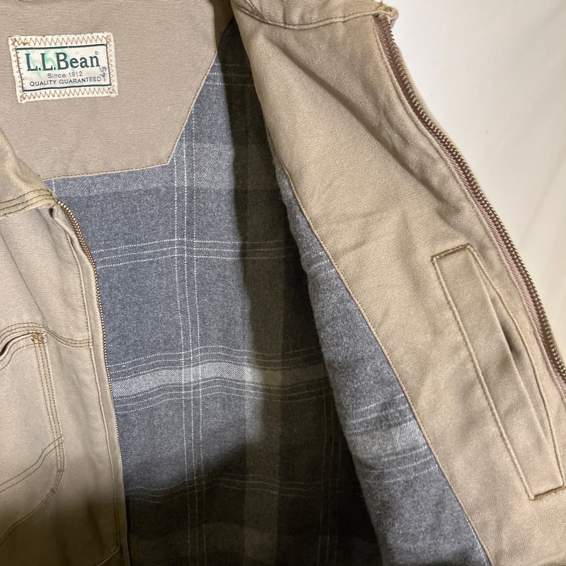 M-L)엘엘빈 울 안감 워크자켓 코튼 점퍼 상품이미지4