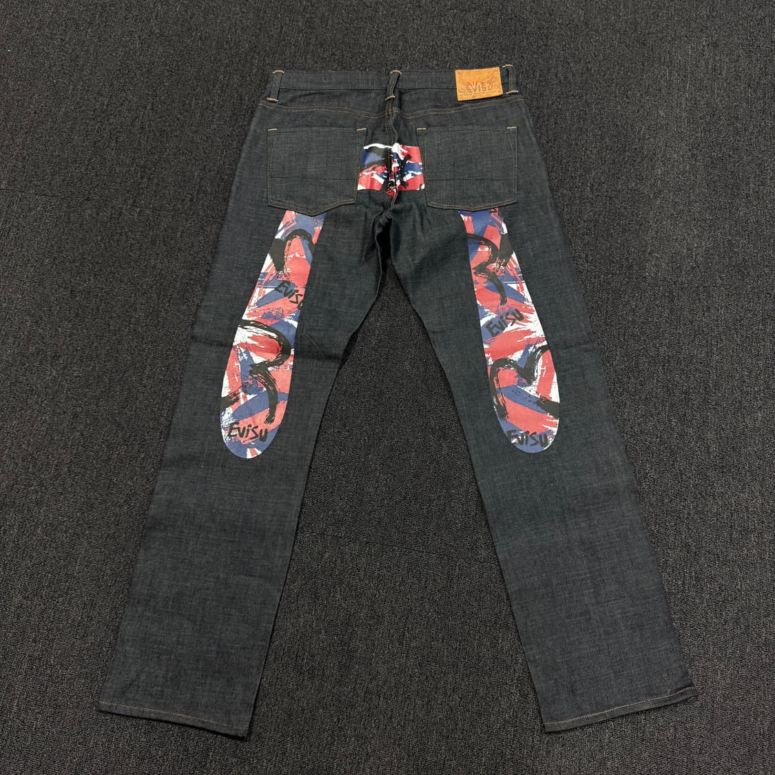 에비수 백 빅로고 데님 팬츠  상품이미지1